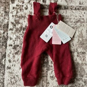 NWT DISANA organic wool overall trousers 3-6 months BORDEAUX made in Germany